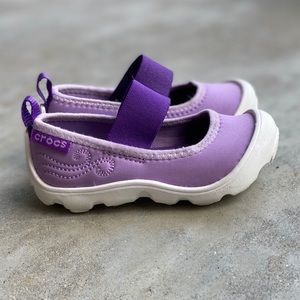 CROCS Purple Duet Busy Day Mary Jane Size 7